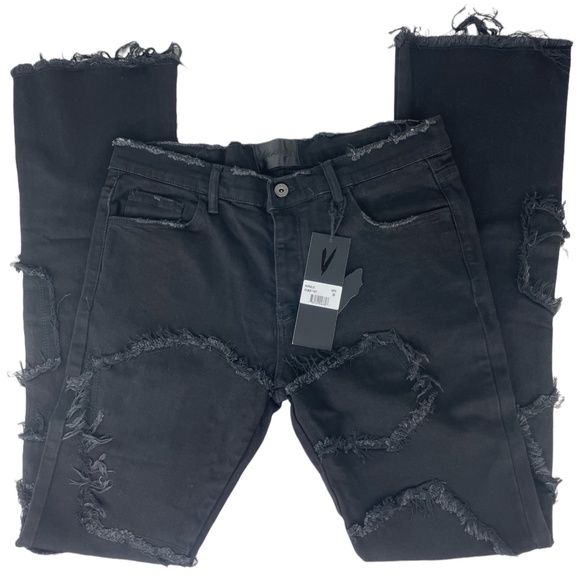 Valabasas Mens Aerglo Jeans -NWT-  Nero- SZ 36 - Picture 1 of 15